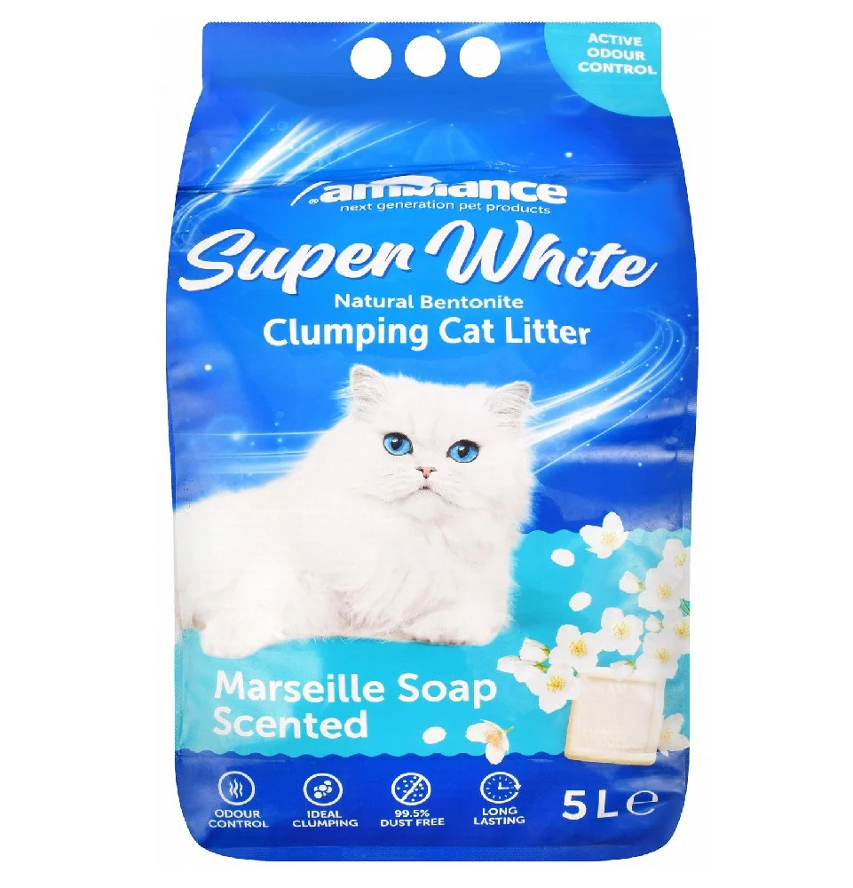 Ambiance Super White  Clumping Litter Scent (5L) - Image 3
