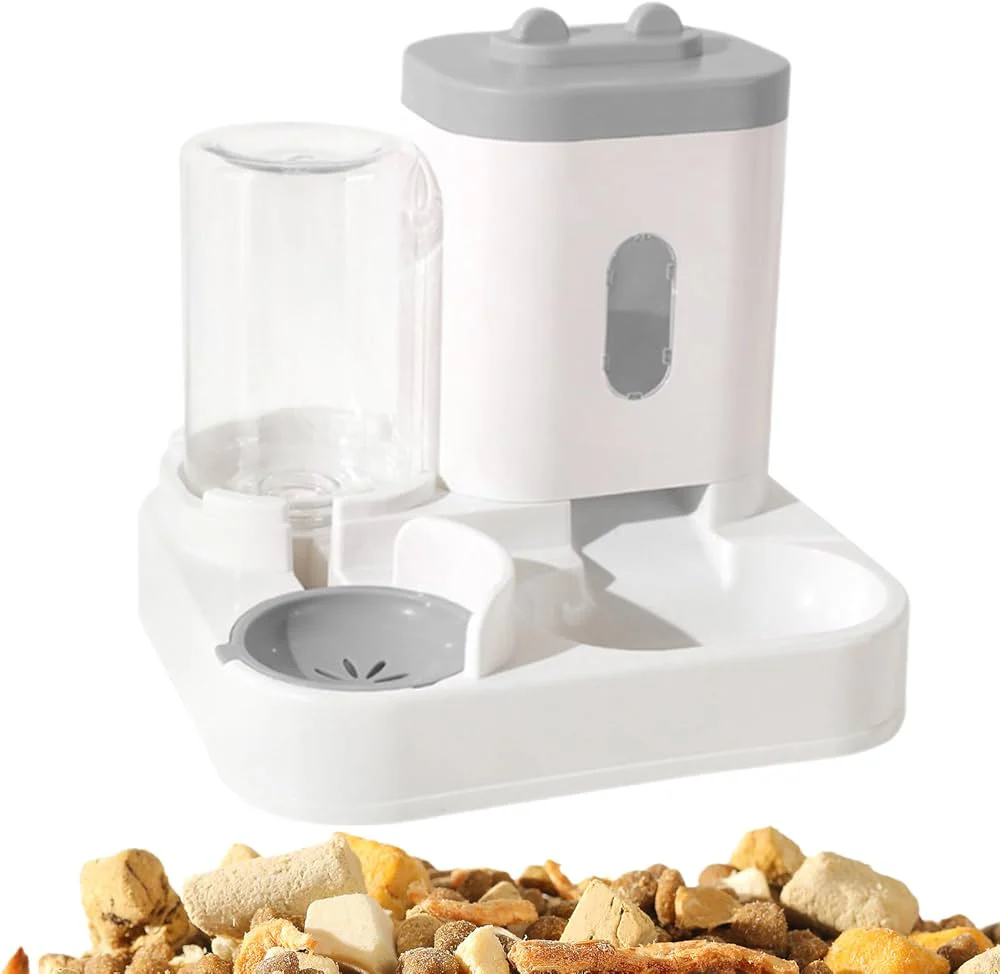 Auto Dog Feeder - Dog Feeders Waterer | 2 In 1 Pet Food Dispenser
