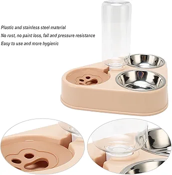 Automatic Drinking Water Dispenser Food Bowl Set Universal - Image 2
