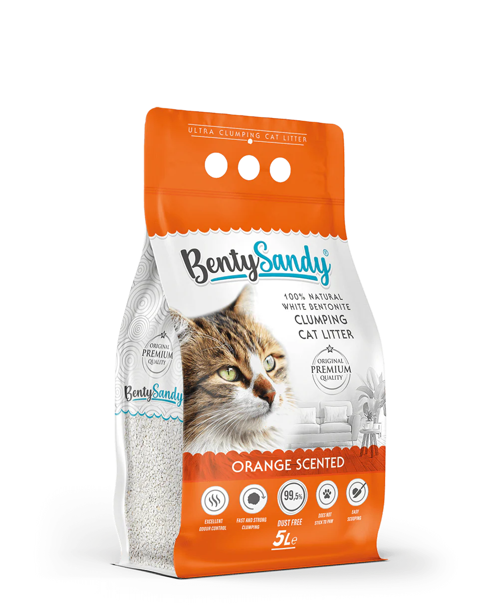 Benty Sandy Clumping Litter Orange scented - Image 2