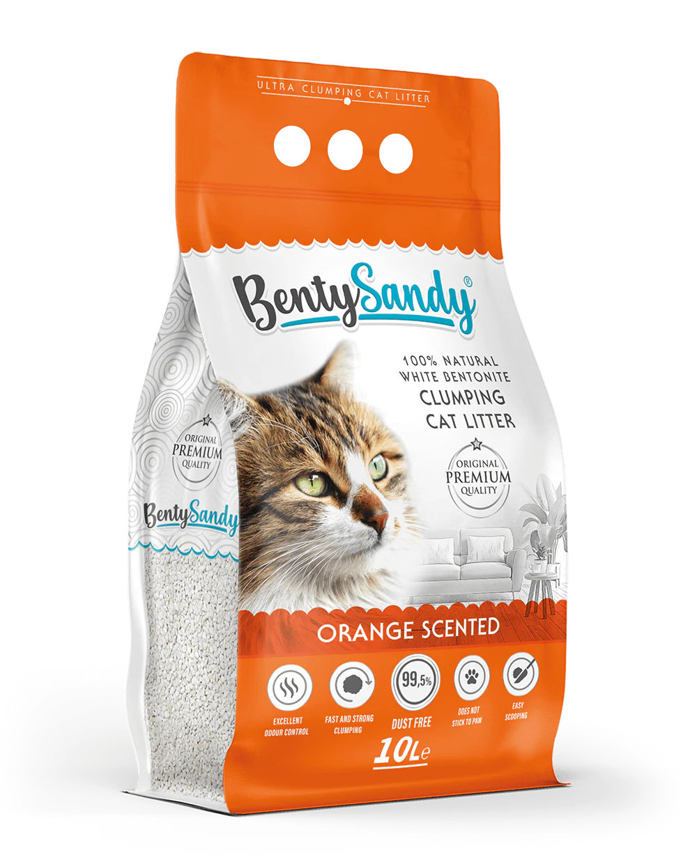 Benty Sandy Clumping Litter Orange scented - Image 3