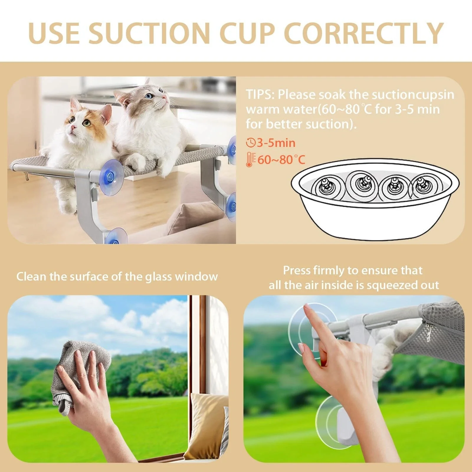Cat Hanging Bed | Cat Bed Window - Image 3