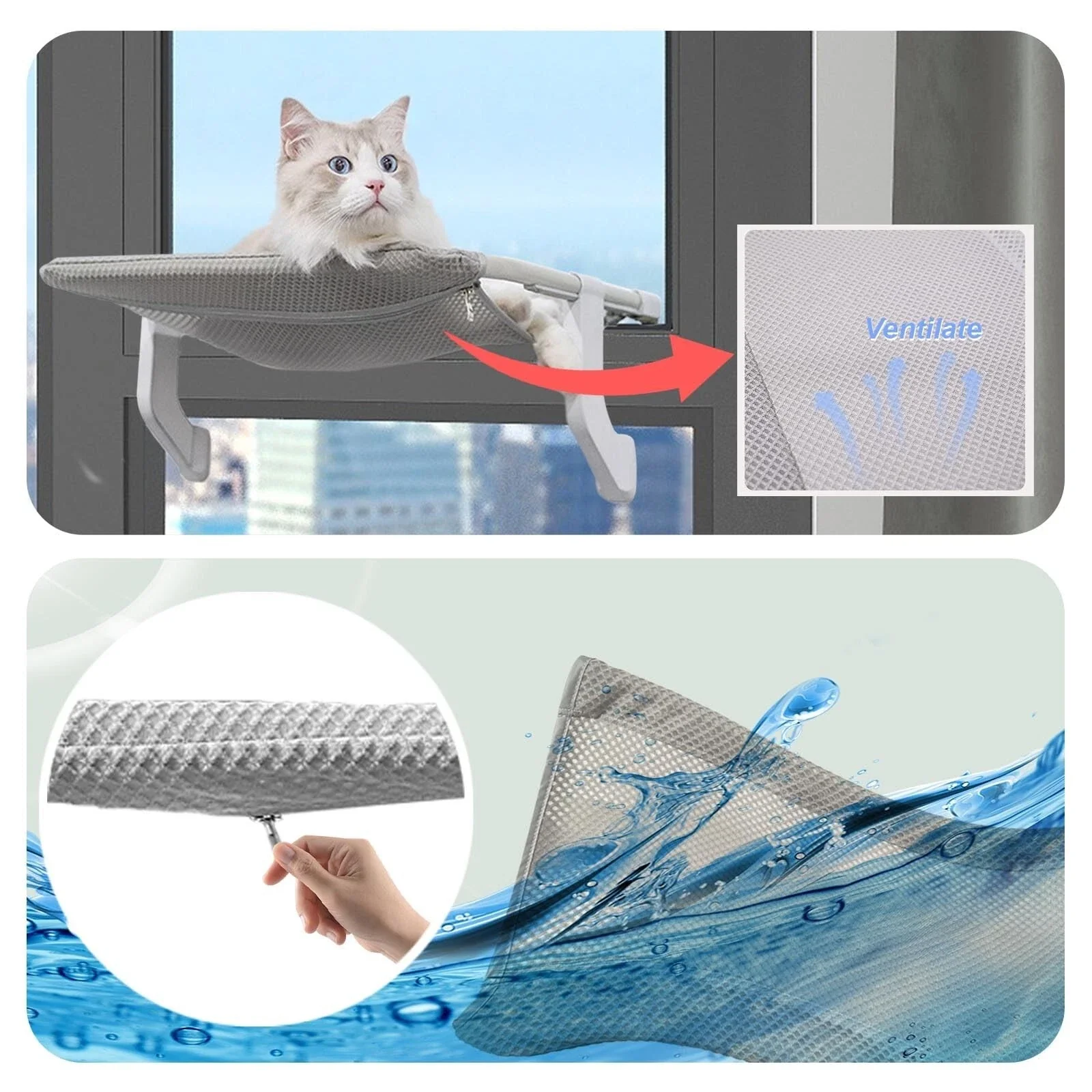 Cat Hanging Bed | Cat Bed Window - Image 7