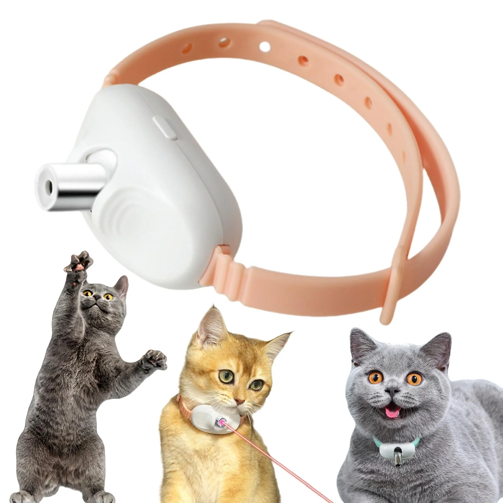 Cat Laser Collar Pointer Toy,Cat Collar,Red Dot