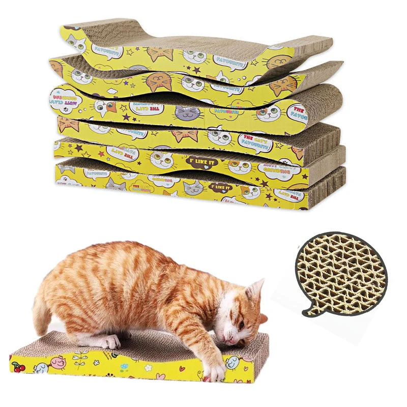 Cat mat scratcher with catnip