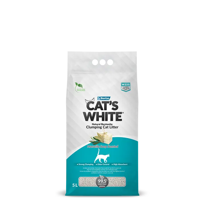 Cat's White Clumping Cat Litter 5L - Image 2