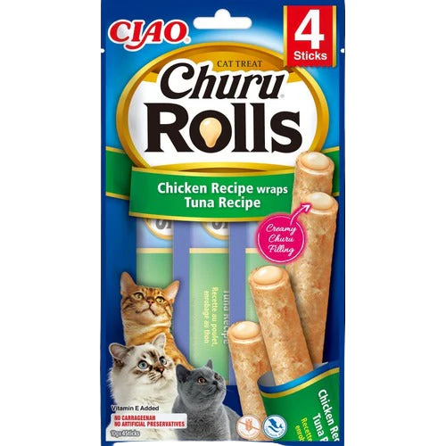 Churu Rolls Chicken Recipe wraps Tuna 4 Sticks