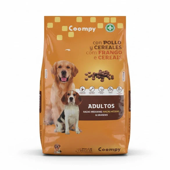 Coompy Adult Dog Food – Chicken & Cereals 15KG