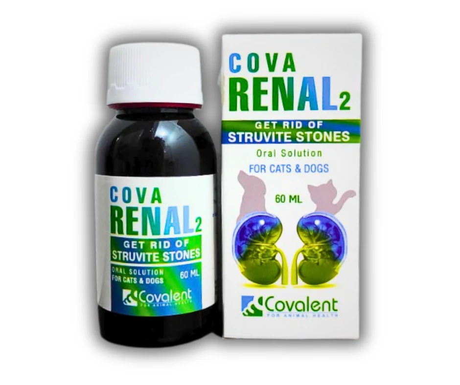 Cova Renal 2 Oral Solution Get Rid Of Struvite Stones For Dogs & Cats 60 ml - Image 2