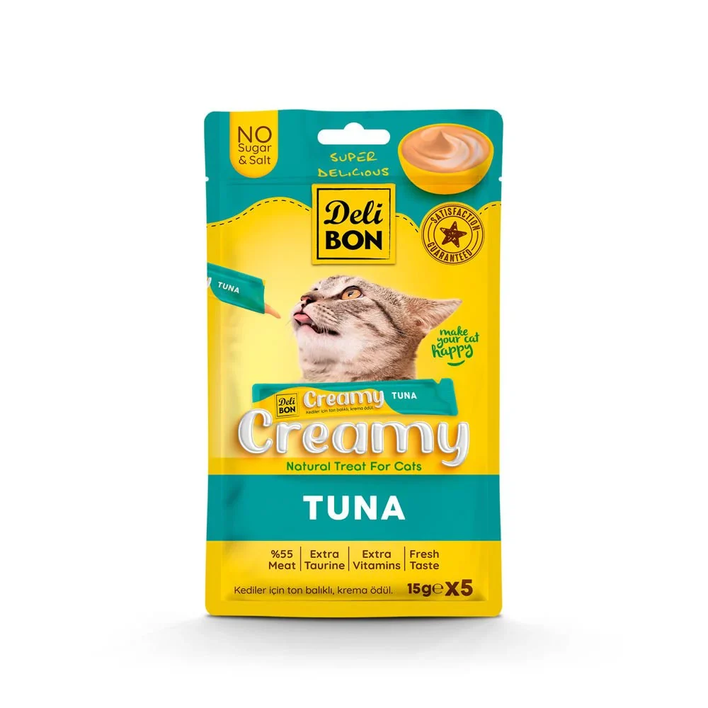 Delibon Creamy Reward Food Tuna 15gr 5 Pack