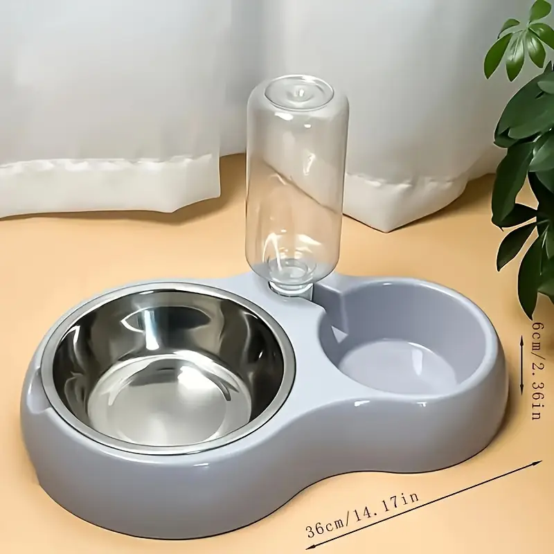 Durable Resin Pet Feeding Station - Non-Slip Base, Double Bowl Design, Easy Clean, No Battery Required for Cats and Dogs - Image 3