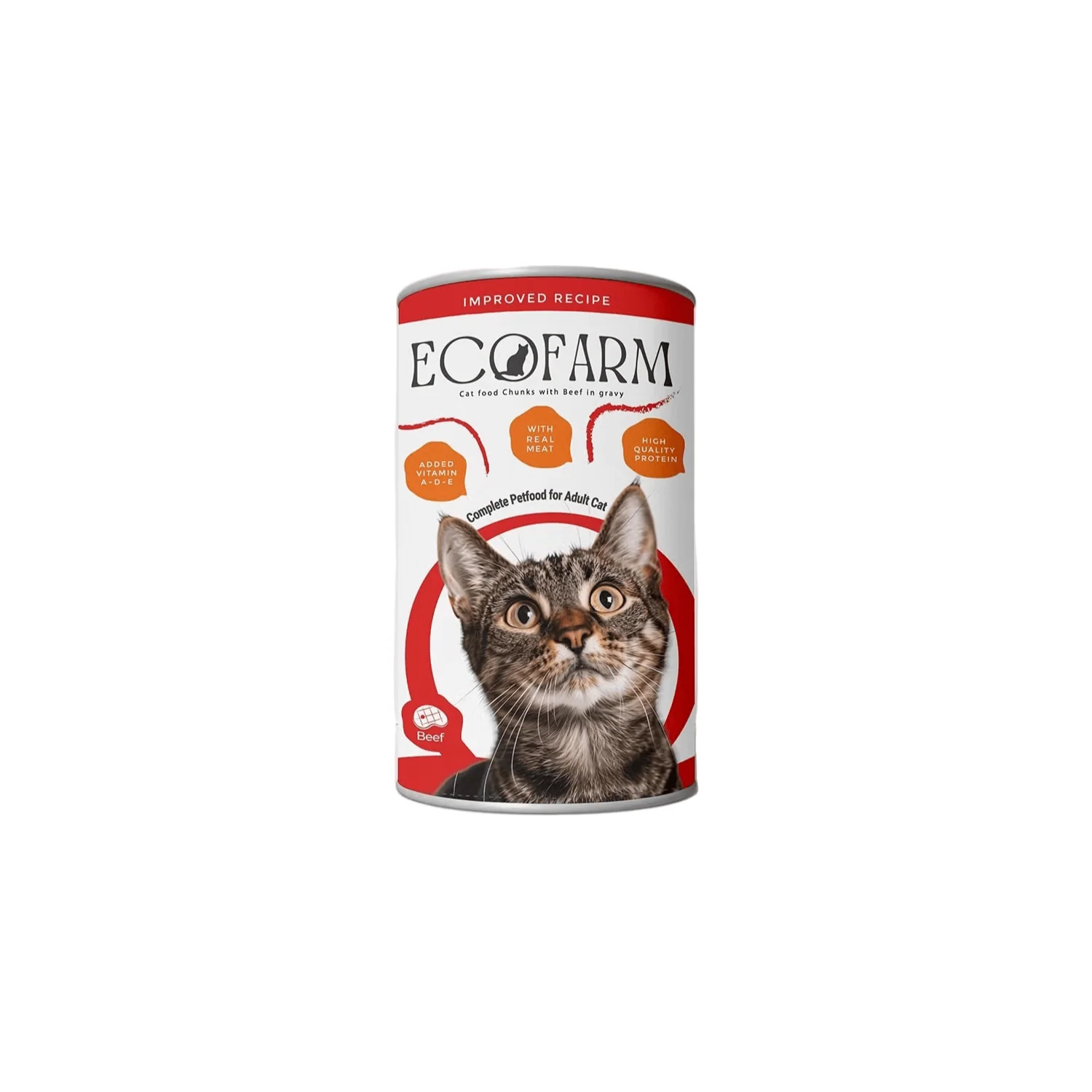 ECOFARM Adult Cat Food Chunks in Gravy 400gm - Image 2