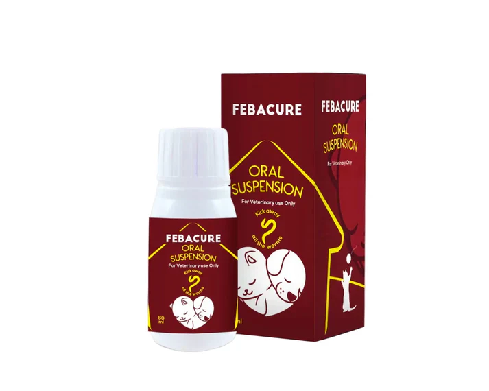 Febacure for Pet worms treatment 60 ml