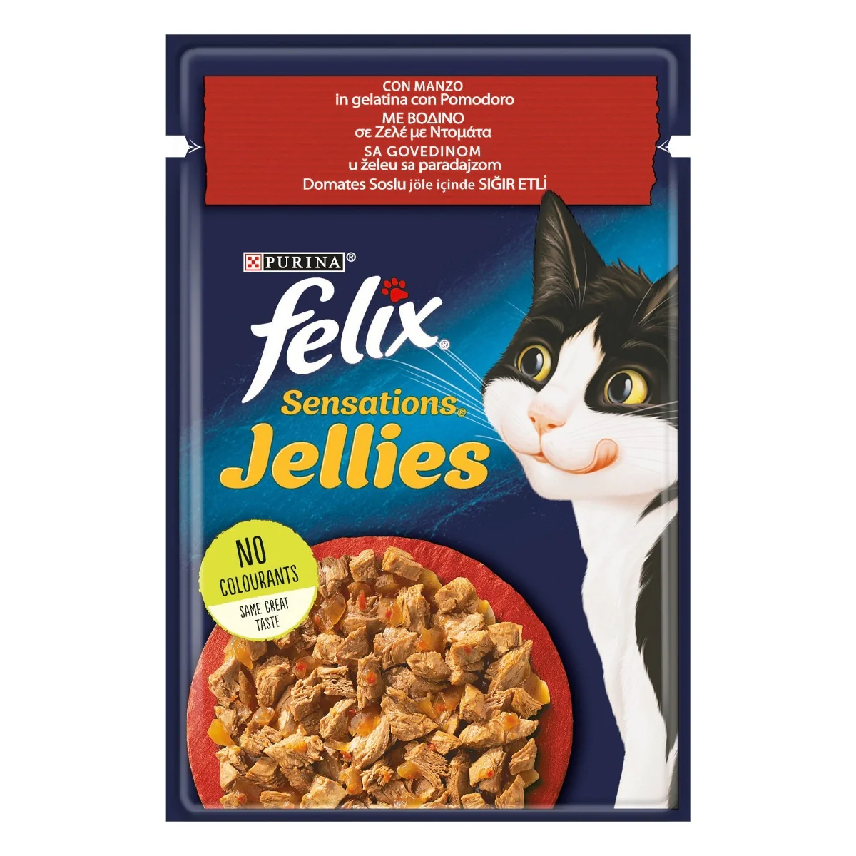 FELIX Sensations Jellies Beef 80 Gr