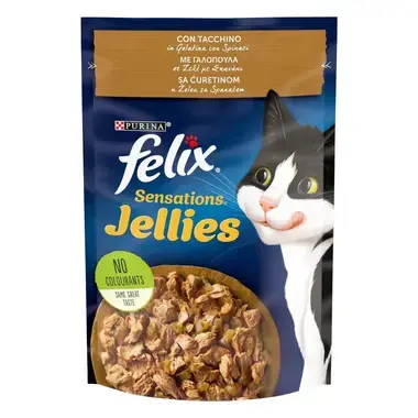 FELIX Sensations Jellies Turkey Spinach 80 Gr