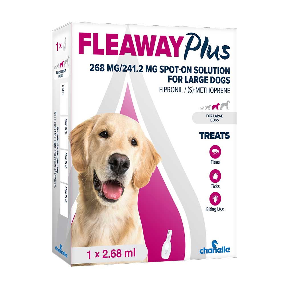 FLEAWAY Plus Flea & Tick Treatment for  Large  Dogs– One Dose