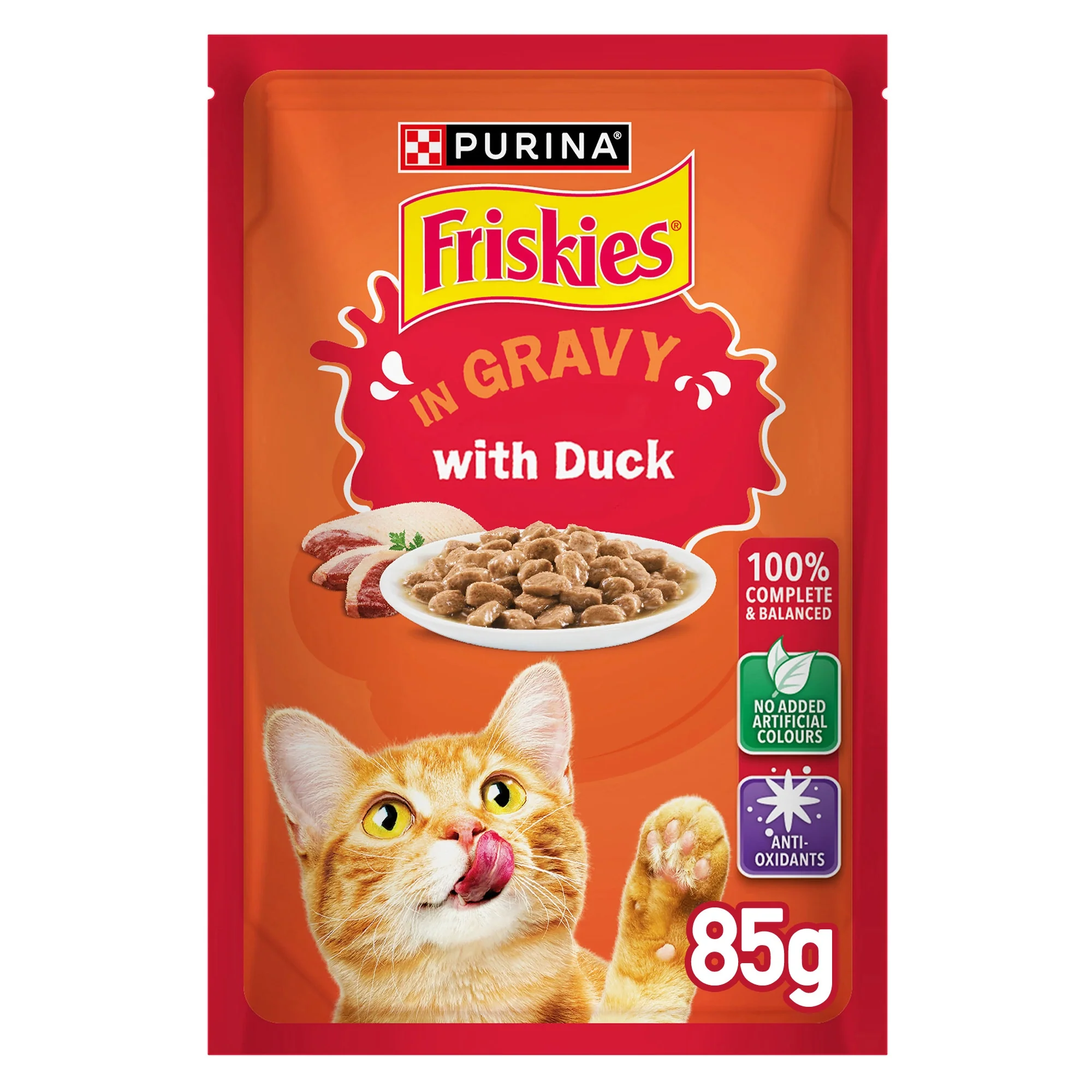 FRISKIES Duck in Gravy Wet Cat Food 85g