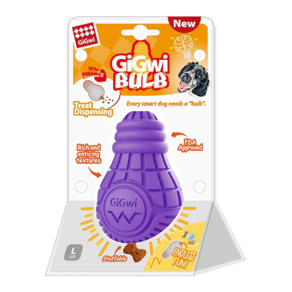 GiGwi Treat Dispensing Bulb Dog Toy -(s)