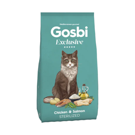 Gosbi Exclusive Cat Chicken & Salmon Sterilized (400g/1.5kg)