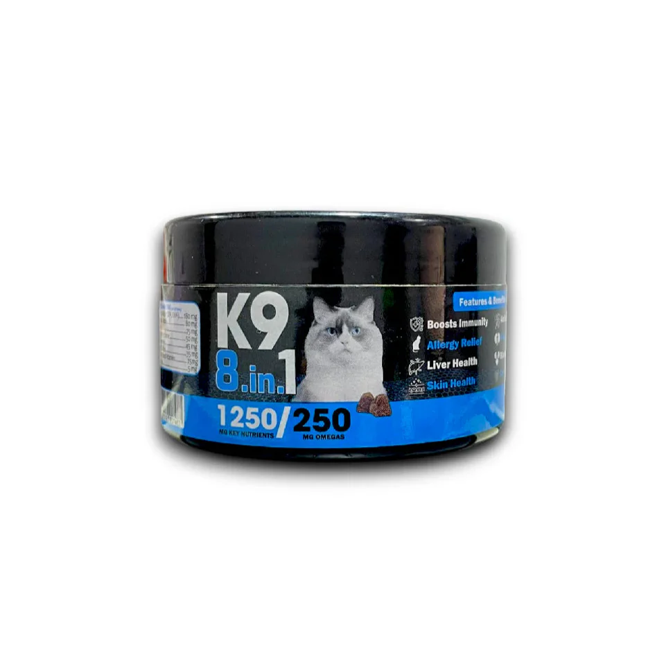 K9 8 in 1 Multifunctional For Cats (60 Soft Chews)