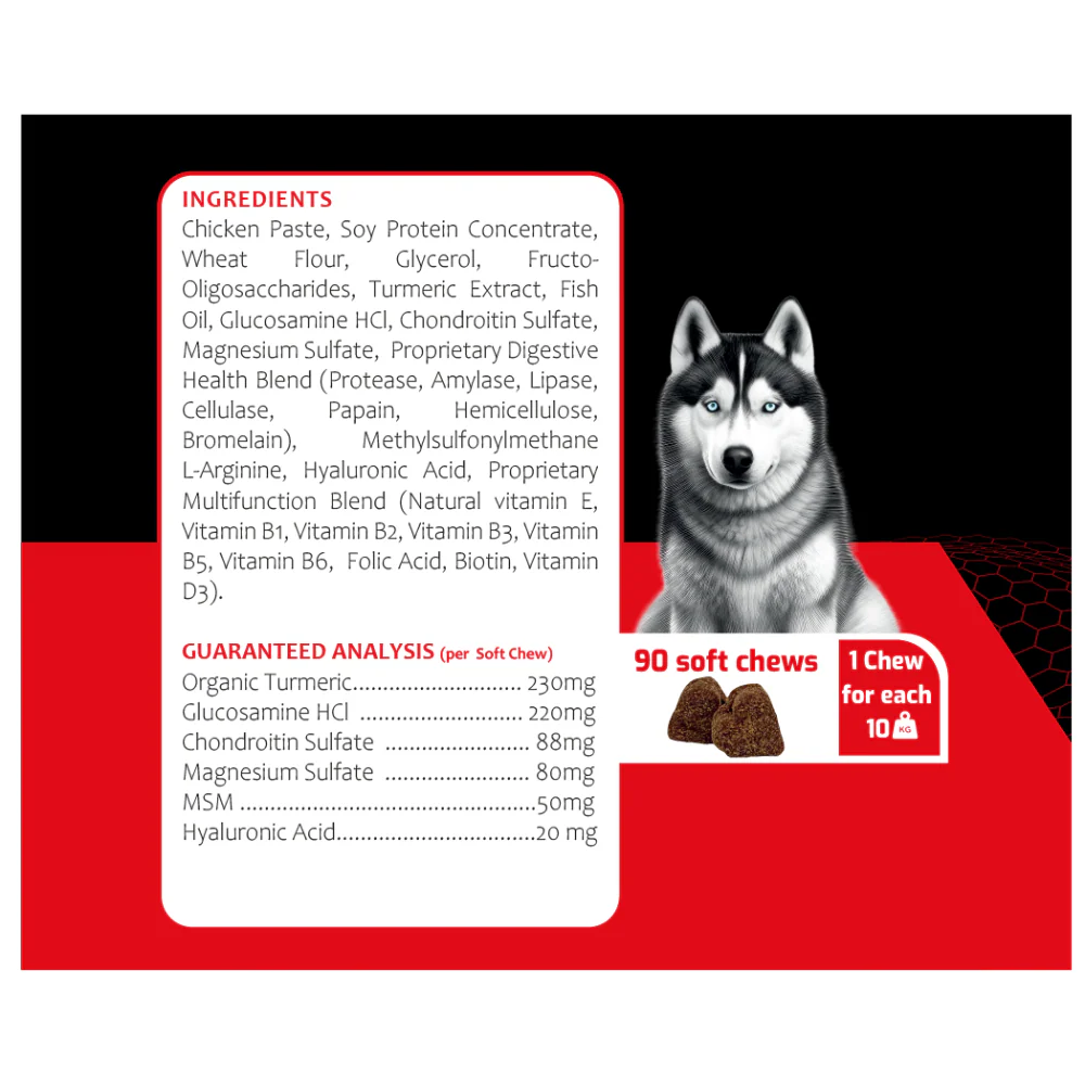 K9 Hip & Joint For Dogs (90 Soft Chews) - Image 3