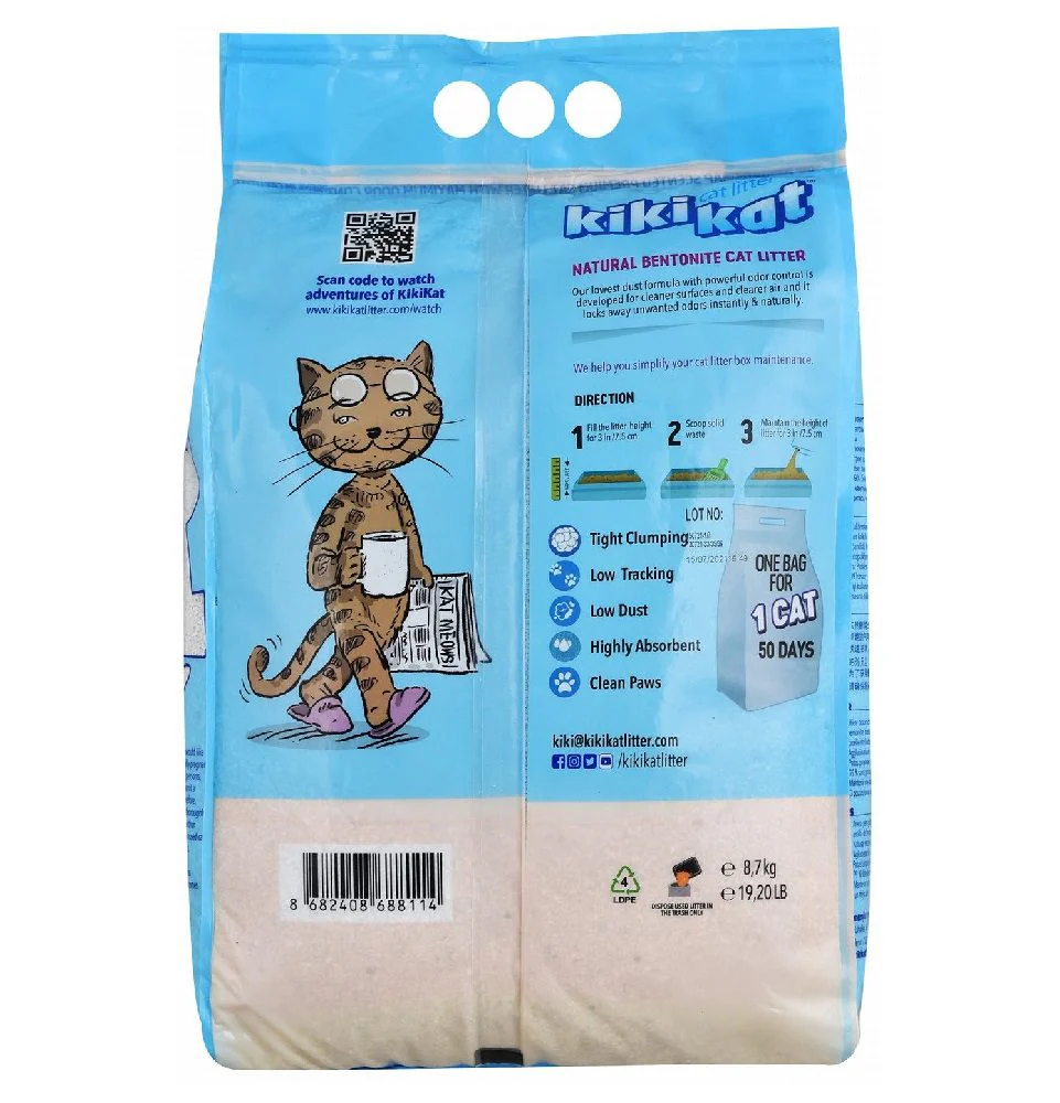 Kiki Kat White Bentonite Clumping Cat Litter  (10L) - Image 6