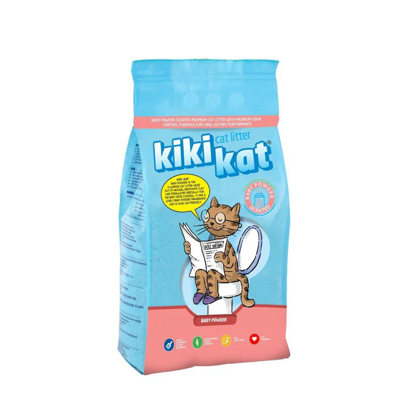 Kiki Kat White Bentonite Clumping Cat Litter Scented (20L) - Image 3