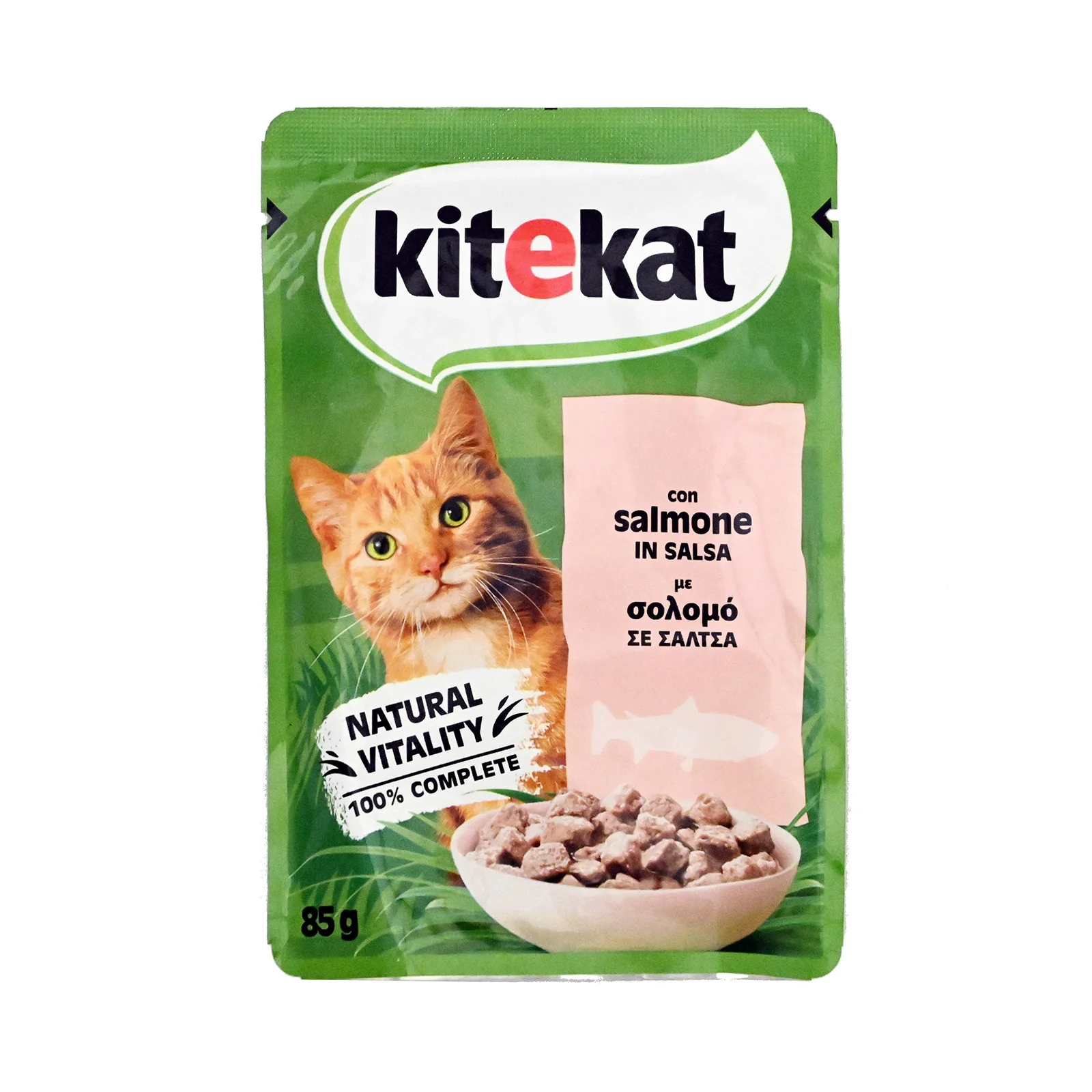 Kitekat cat food with salmon in sauce 85g