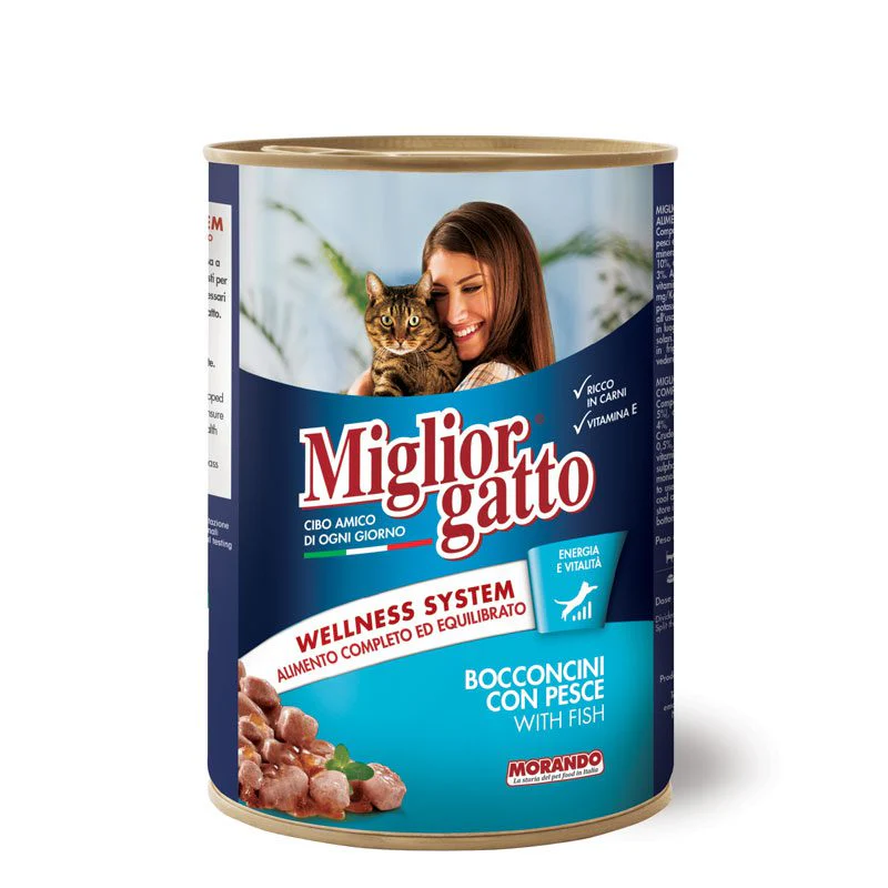 Miglior Gatto Pate Wet Cat Food With Fish 400g