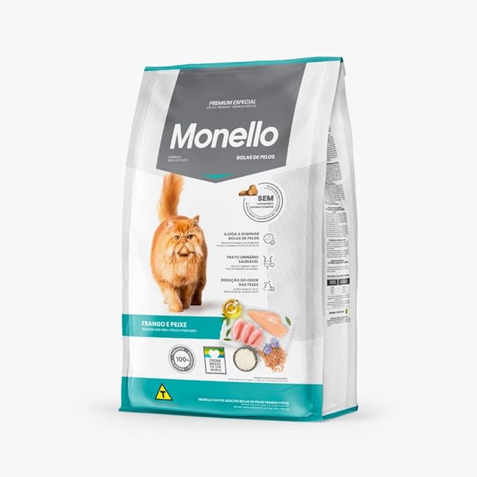 Monello Special Premium Adult Cat Hairball Control Chicken and Fish Flavor (7KG )