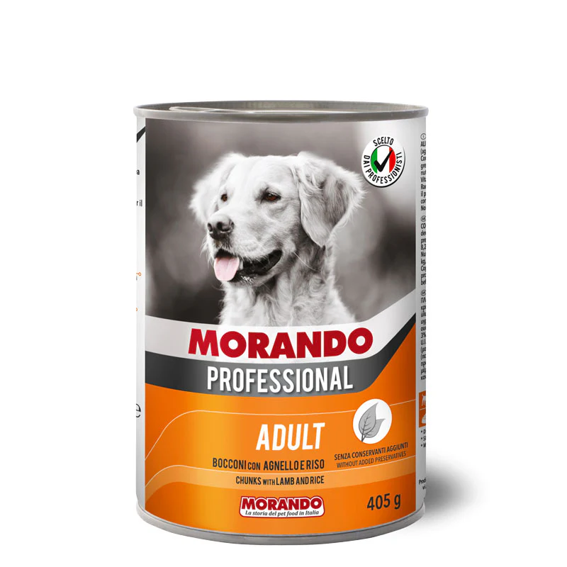 Morando Professional CHUNKS WITH LAMB AND RICE 400GR