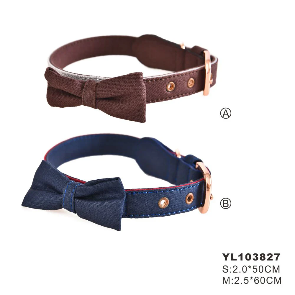 NAOMI Cat collar: YL103827 - M -Blue / BROWN