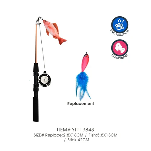 Naomi Cat Stick Toy YT119843