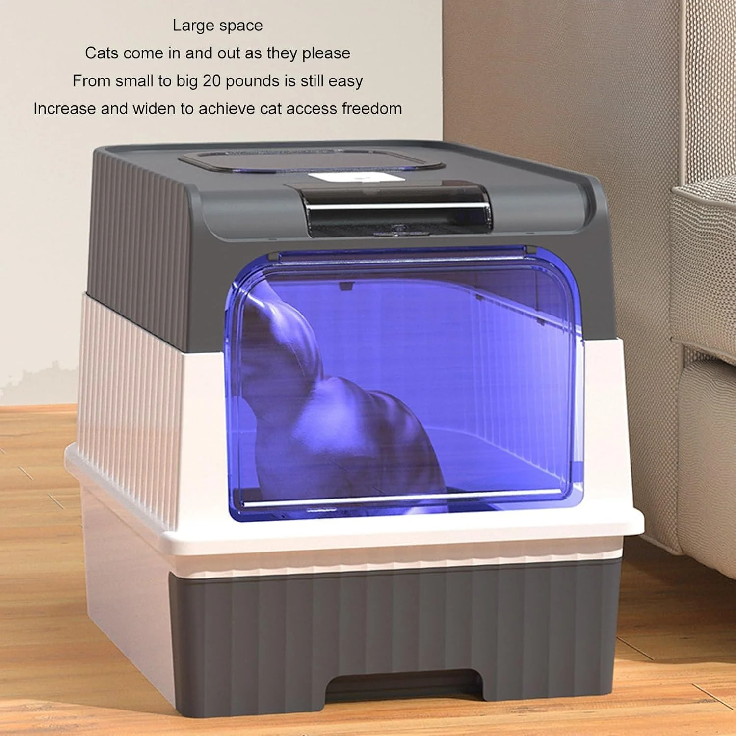 Naomi Mouse house Double Door Cat Litter Box E267 - Image 7