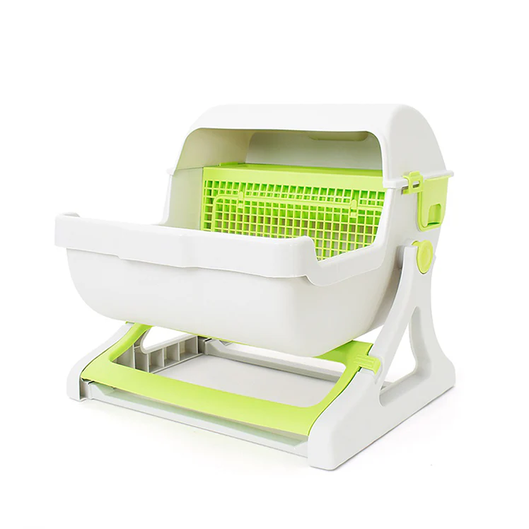 Naomi Semi-automatic Cat Litter Box with Side Door E217 - Image 3