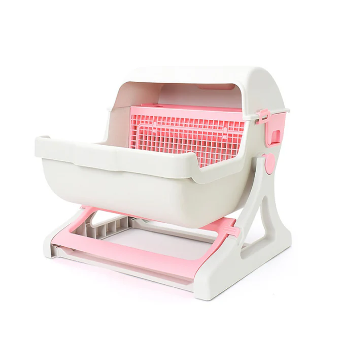 Naomi Semi-automatic Cat Litter Box with Side Door E217 - Image 4