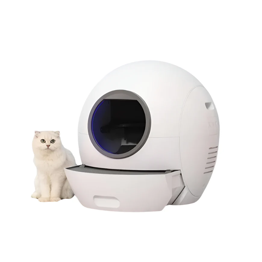 Naomi Smart Cat Litter Box Automatic Self-Cleaning-White YT23083-5