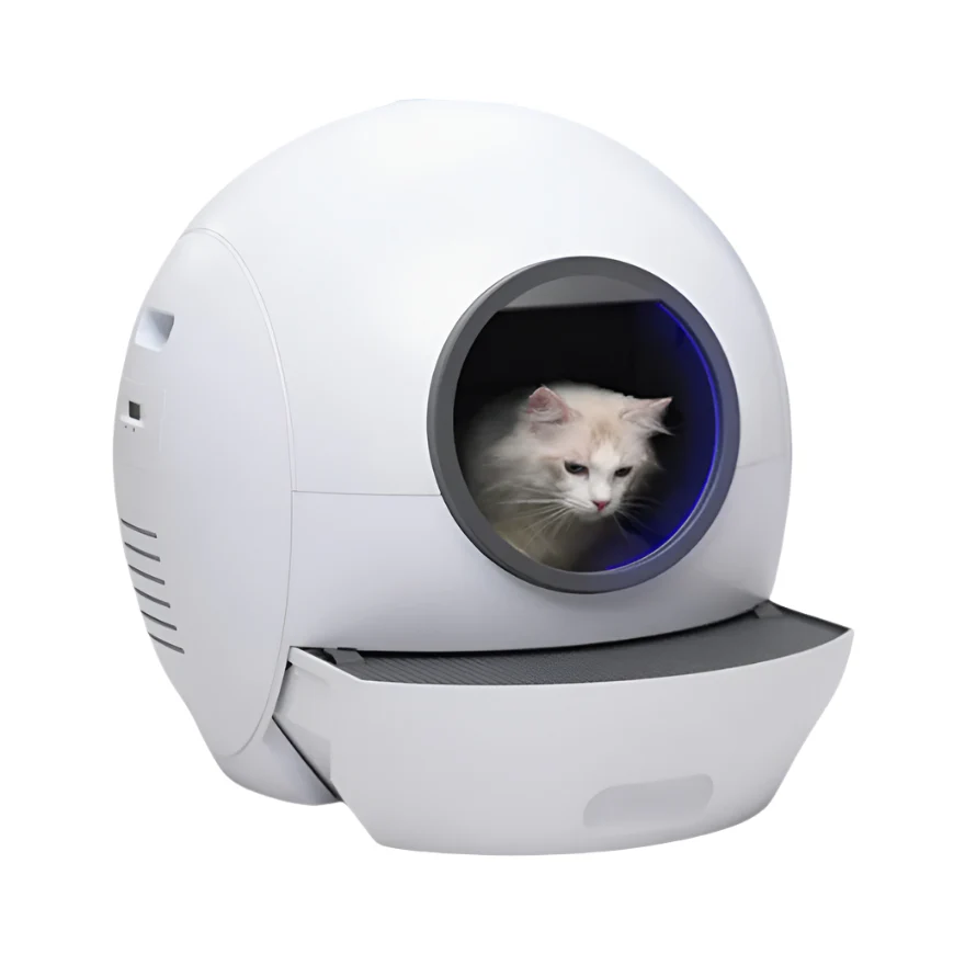 Naomi Smart Cat Litter Box Automatic Self-Cleaning-White YT23083-5 - Image 2