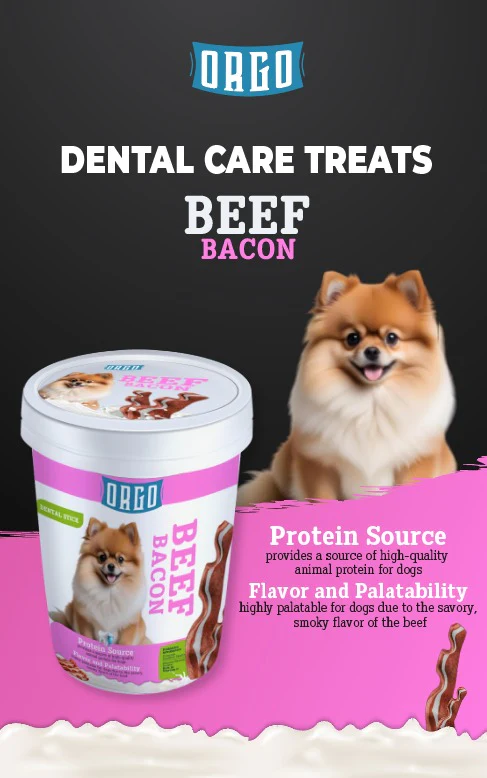 ORGO Dental Care Beef Bacon Dog Treats | Healthy Teeth & Fresh Breath - Image 2