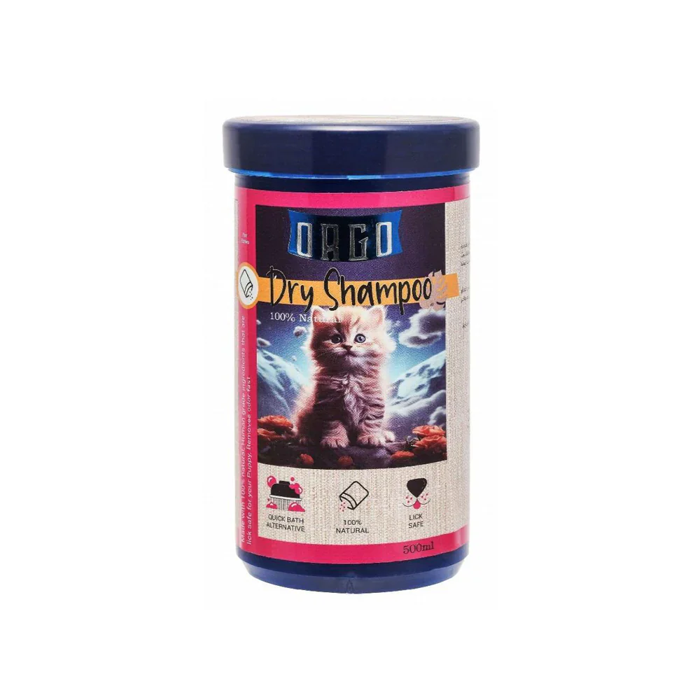 Orgo Dry Shampoo for Kittens 500ml - Image 2