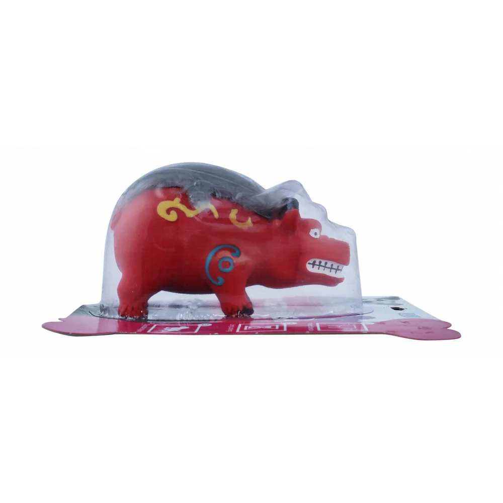 Orgo Medium Red Nylon Wild Boar Shaped Dog Chew Toy - Image 2