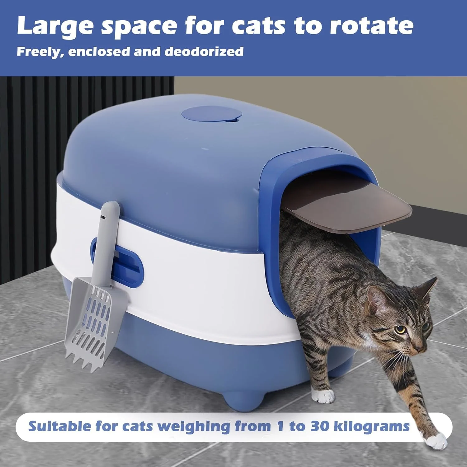 NAOMI Oval Cat Litter Box Scoop E265 - Image 7