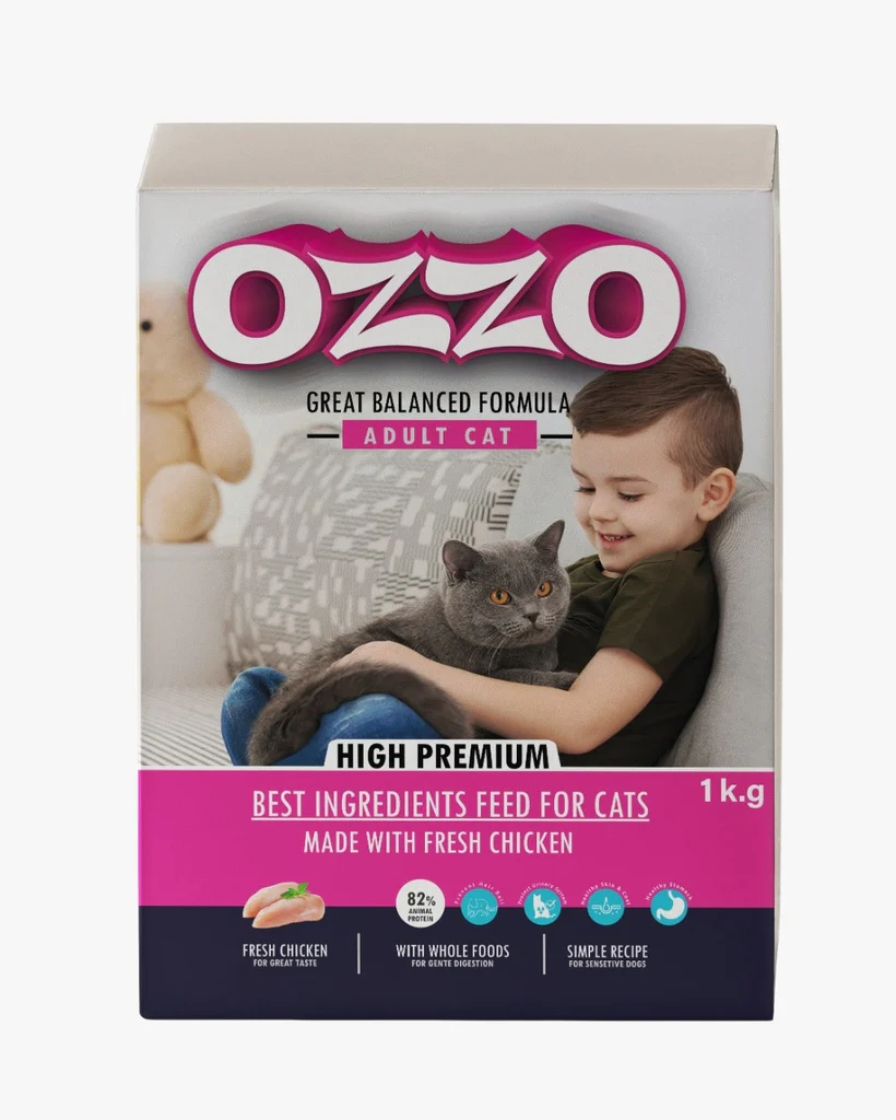 Ozzo Dry Food with Chicken for Sensitive Adult Cats(1kg/4kg/10kg)