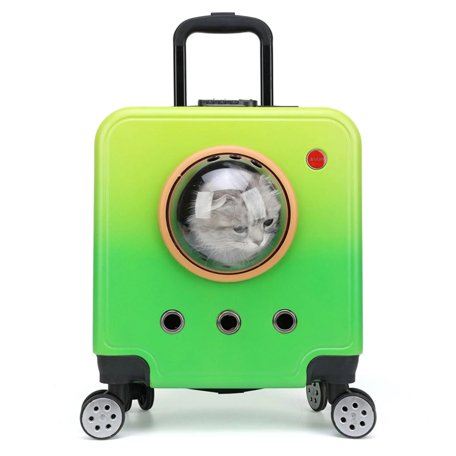 Pet Breathable Carrier Stroller Travel Handbag with Wheels - Image 3