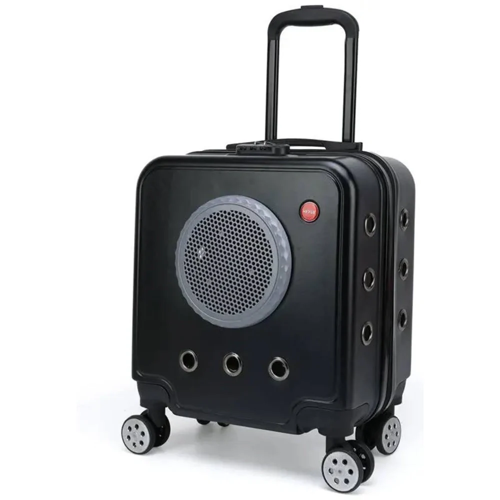 Pet Breathable Carrier Stroller Travel Handbag with Wheels - Image 5