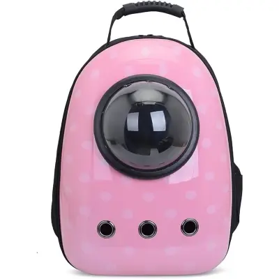 Pet Carrier Space Backpack Pink