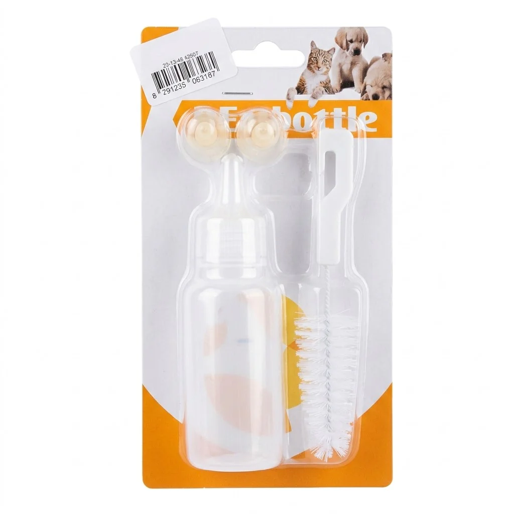 Pet Feeding Bottle Nursing Kit 60ml Pet Nursing Milk Bottle Set Pet Supplies for Newborn Kittens,Puppies,Rabbits Small Animals