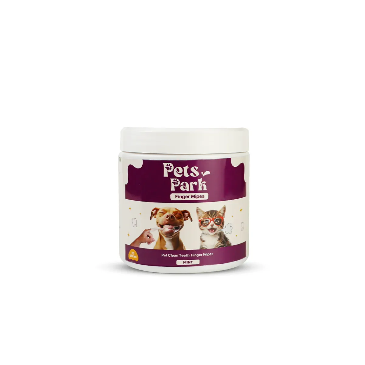 Pets Park Clean Finger Wipes Mint 25/50 pcs