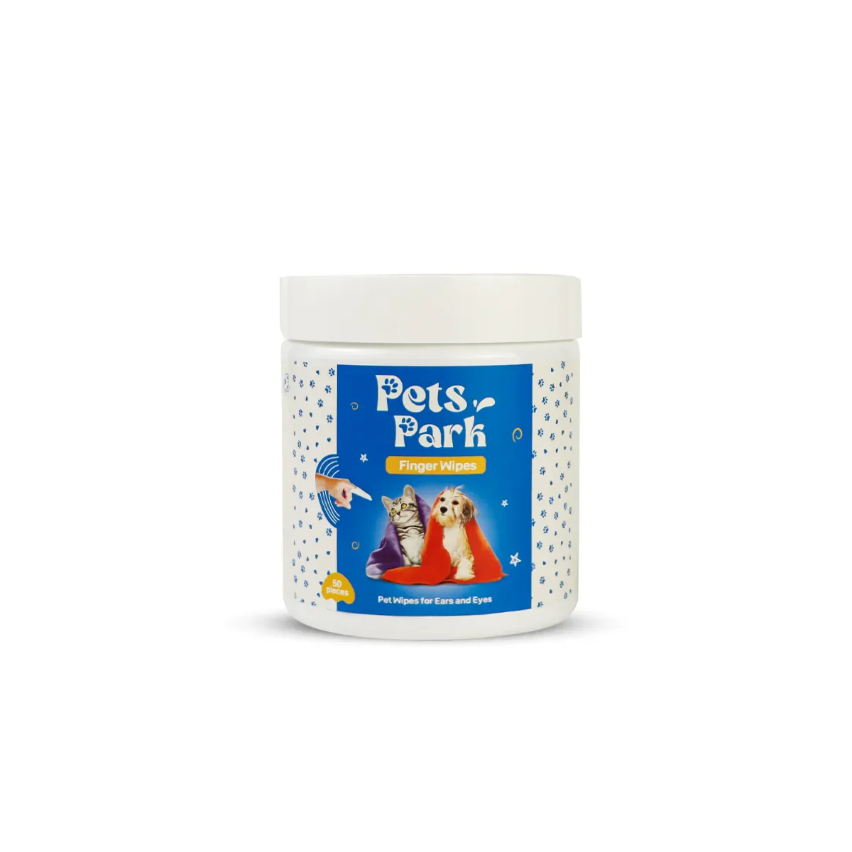 Pets Park Clean Finger Wipes For Ears and eyes 25 pcs