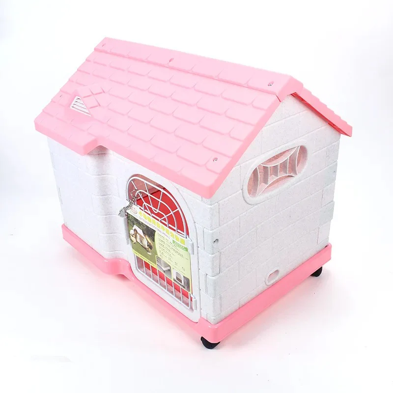 Plastic House with Wheels for Pets (65*60*45cm)